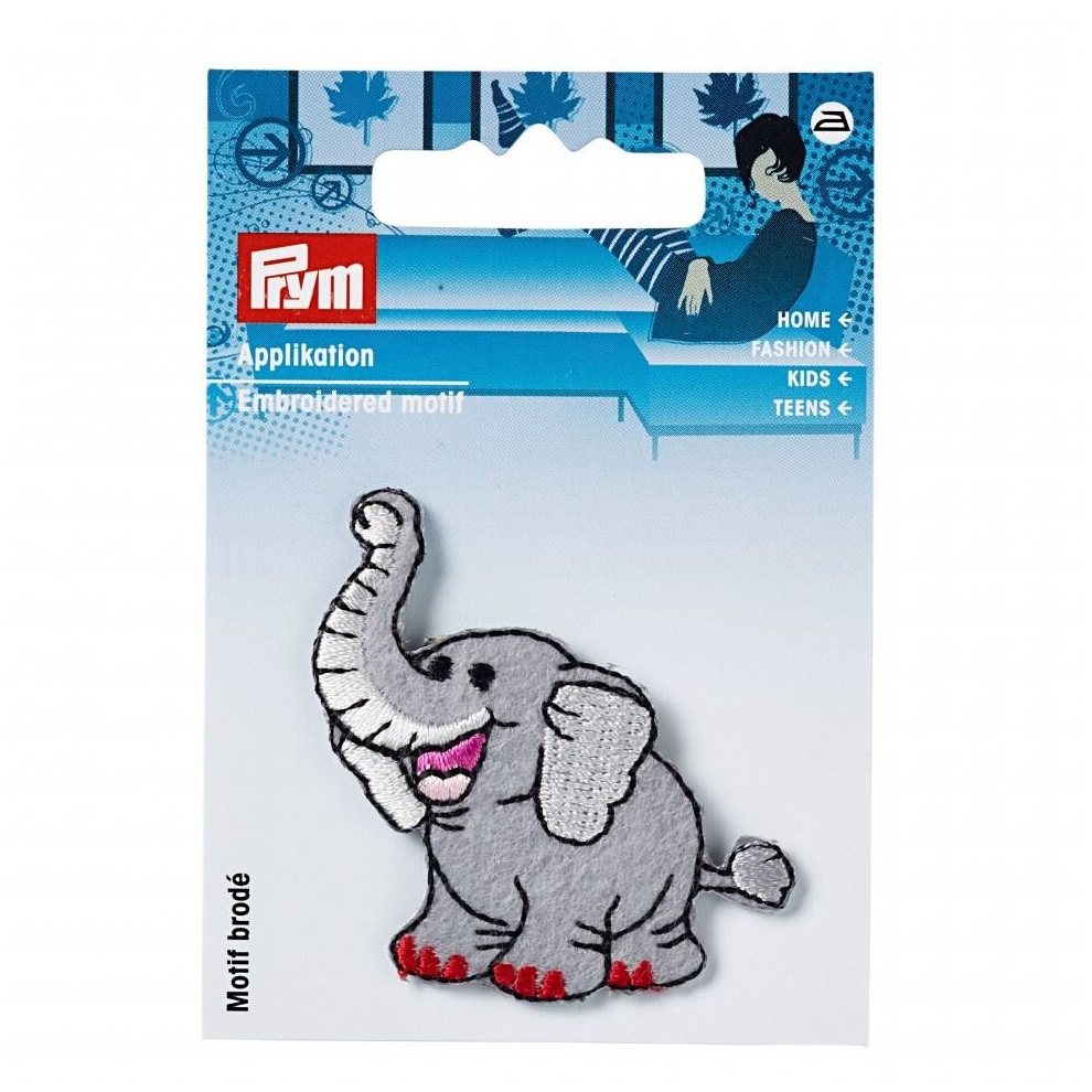 Prym Patch Motif Happy Elephant - Each