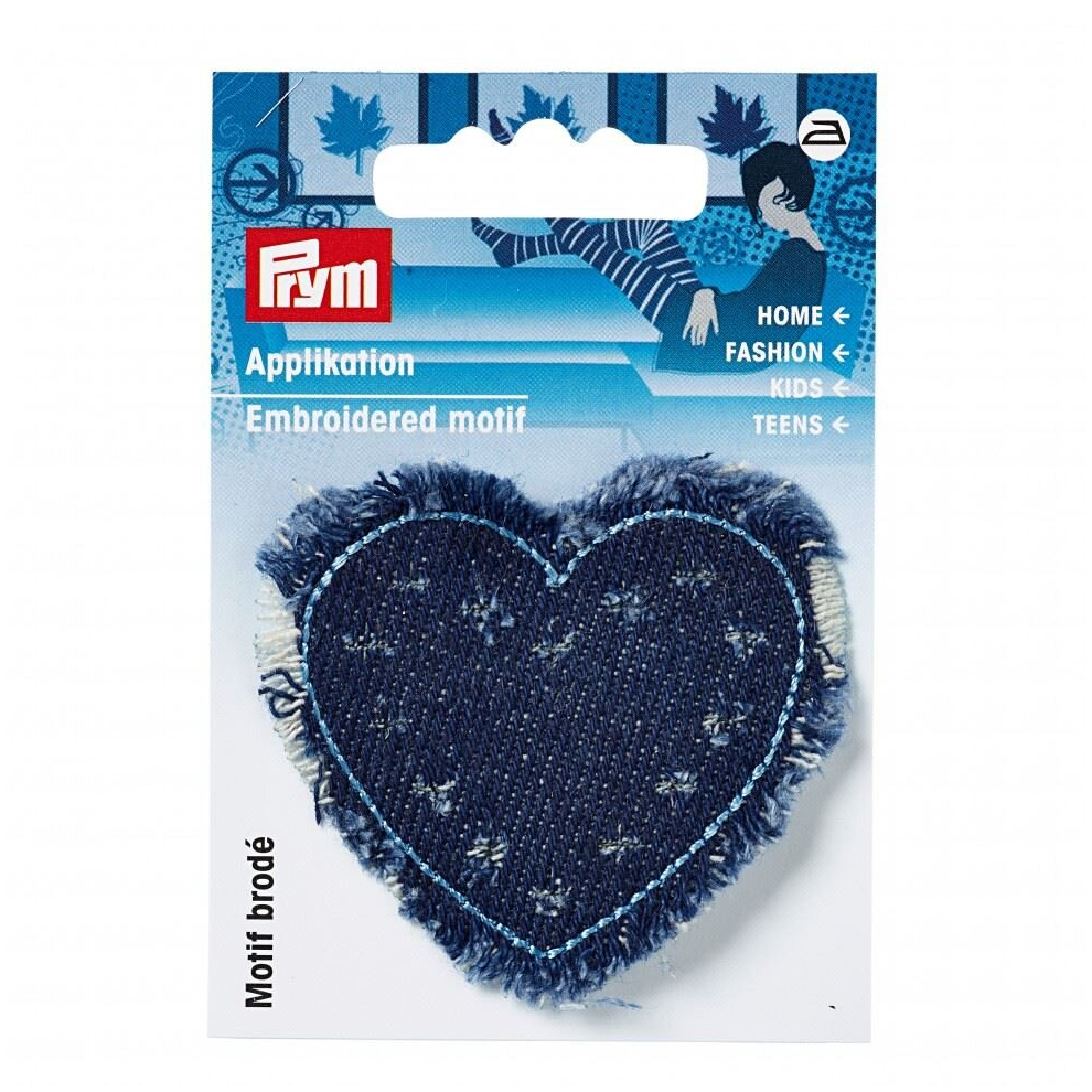 Prym Patch Motif Jeans Heart - Each