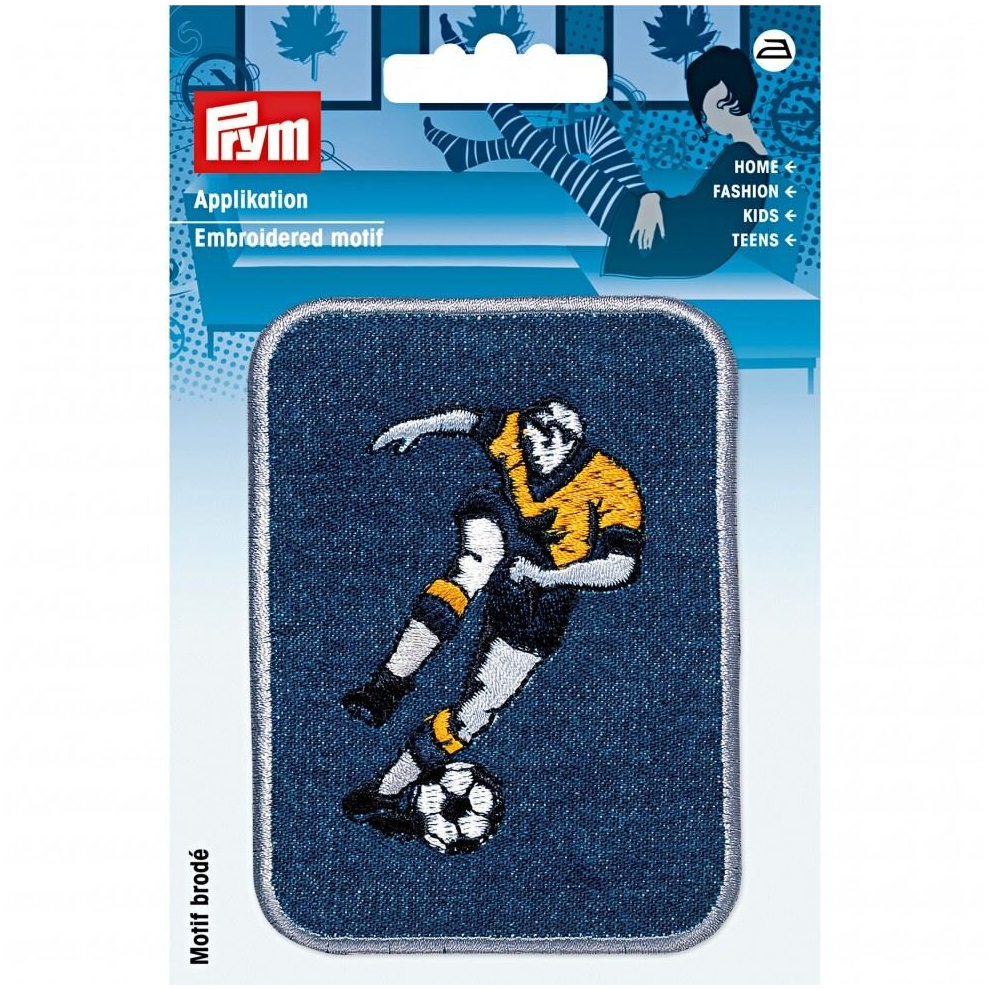Prym Patch Motif Football Player - Each
