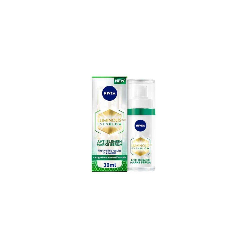 Dark Nivea Luminous 360 Even Glow Anti-Blemish Marks Face Serum 30Ml