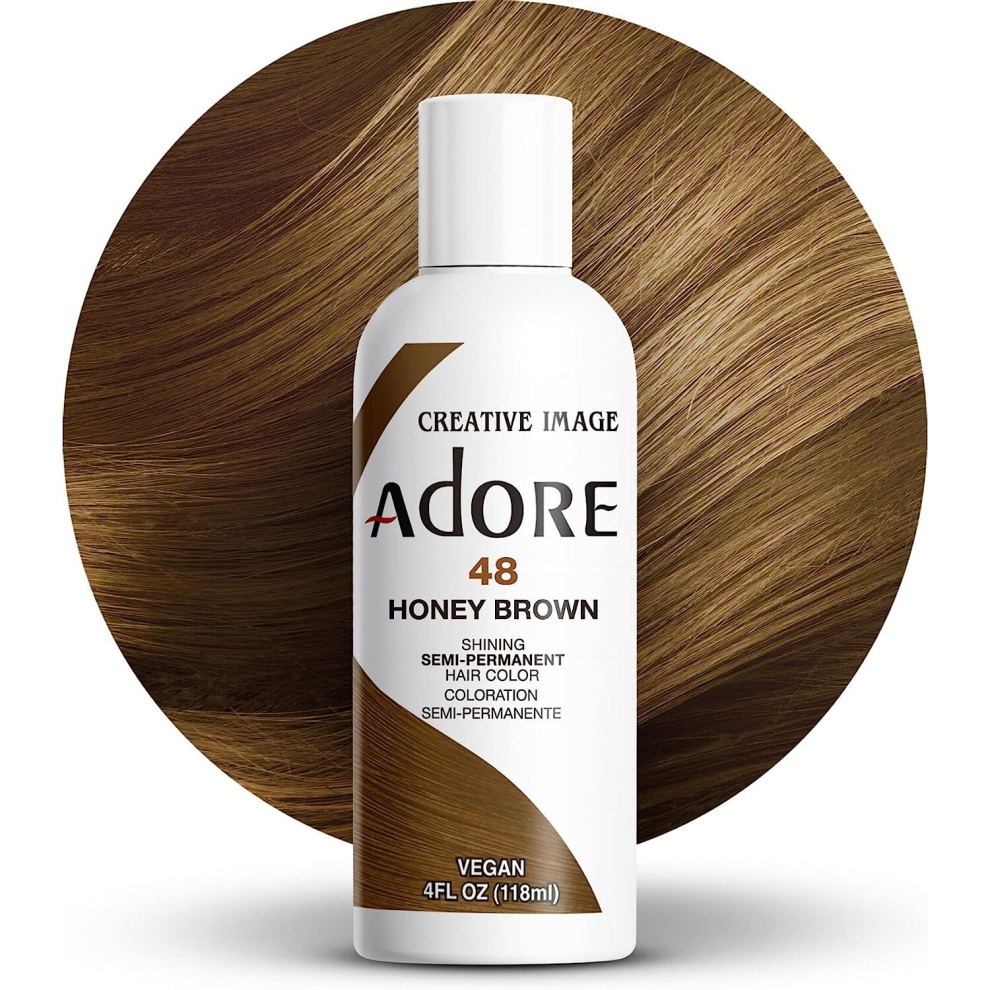 Adore Shining Semi Permanent Hair Colour 48 Honey Brown