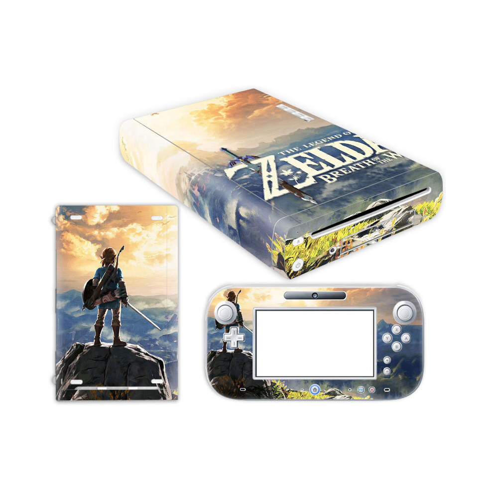 Nintendo Wii U Console Controllers Skin Kit Legend of Zelda Vinyl Decals Sticker