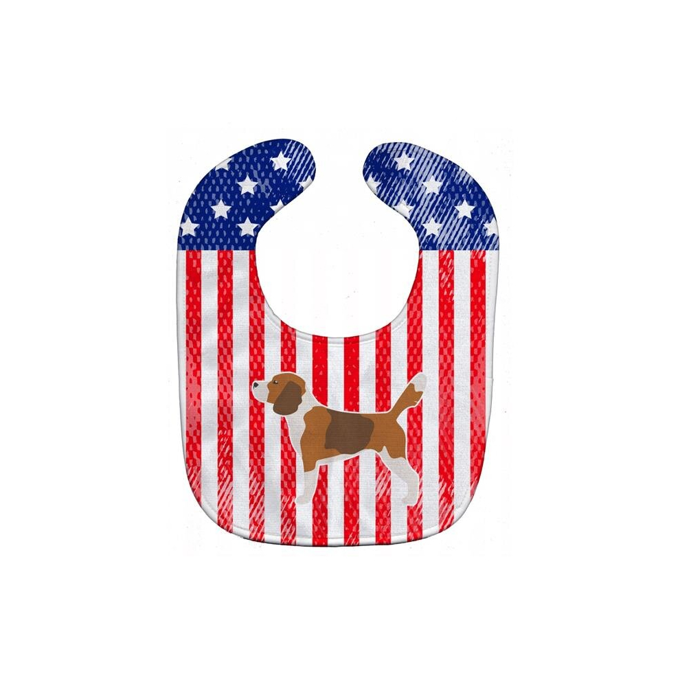 Usa Patriotic Beagle Baby Bib Stationx