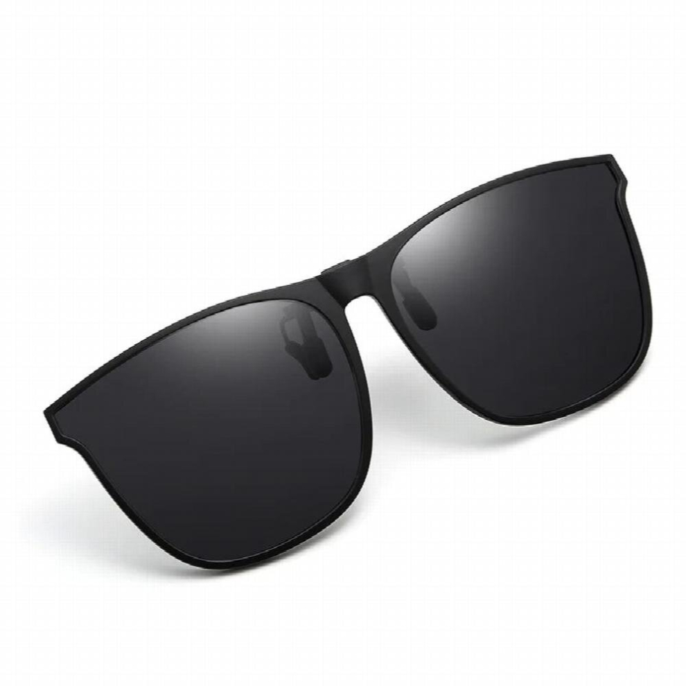 Clip-on Sunglasses Men Women Flip Up UV400 Polarized Eyewear Matte Frame Driving Shades for Prescription Glasses-image-OPC-PCR9SDN-NEW