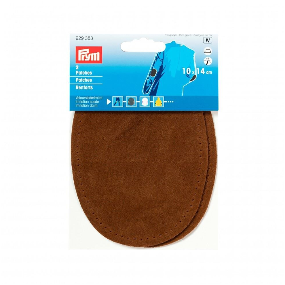 Prym Imitation Suede Elbow Patches  Camel - per pack of 2