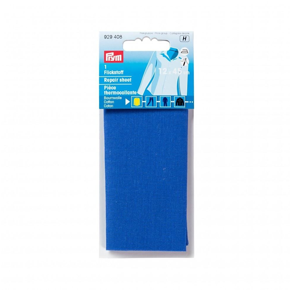 Prym Cotton Repair Sheet  Medium Blue - each