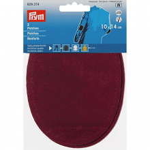 Prym Imitation Suede Elbow Patches  Wine - per pack of 2