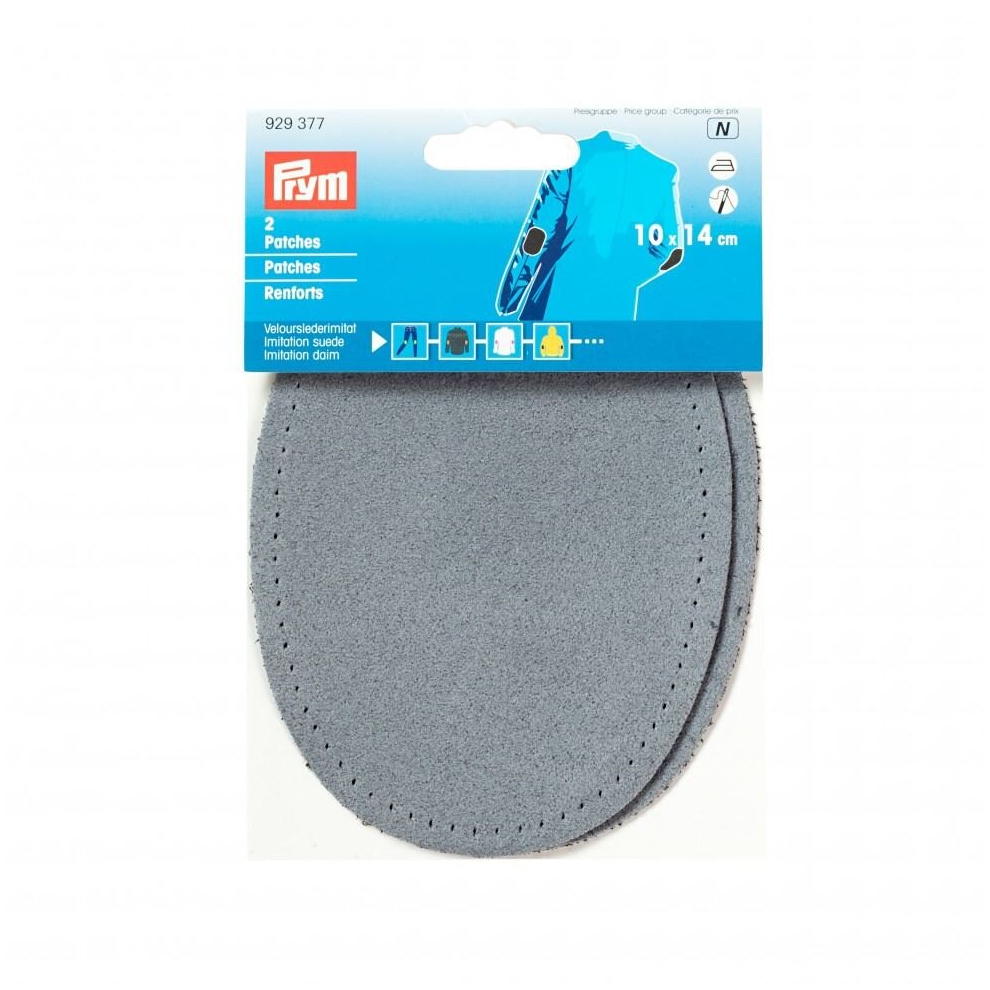 Prym Imitation Suede Elbow Patches  Denim Blue - per pack of 2