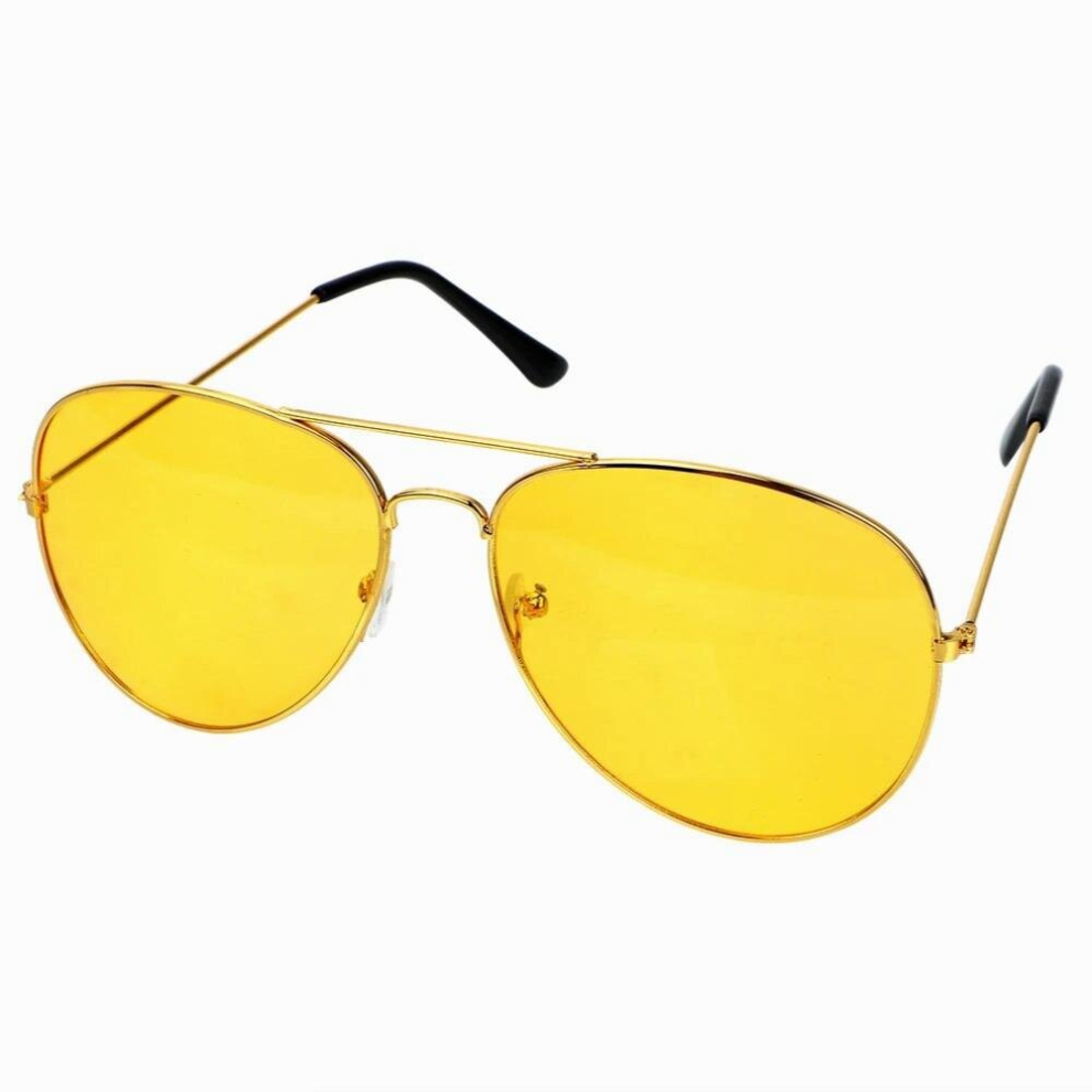 Night Driving Eyewear Goggles Unisex Anti Glare Night Vision Glasses Yellow Sunglasses Uv Protection 885671812097