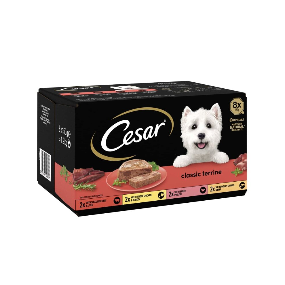 Cesar Classic Dog Food great selection of dog food- Selection 8 x 150g