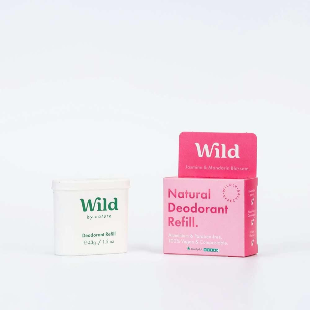 Wild Natural Deodorant Refill - Jasmine & Mandarin Blossom