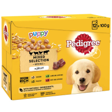 Pedigree Puppy Dog Food in Jelly Vital protection 100% nutrition12pk