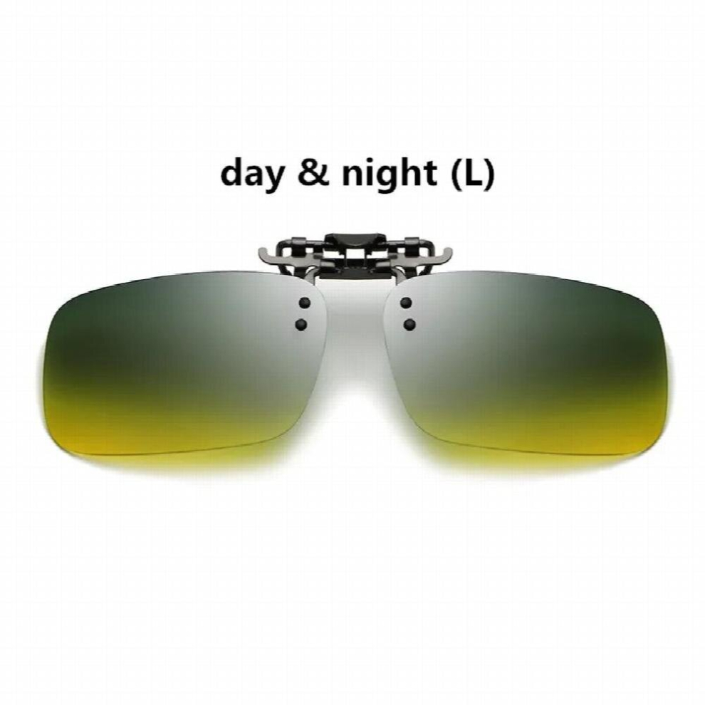 Light Polarized Sunglasses Clip on & Night Vision Driving Sun Glasses Unisex Eyeglasses Accessories Clip on Lens