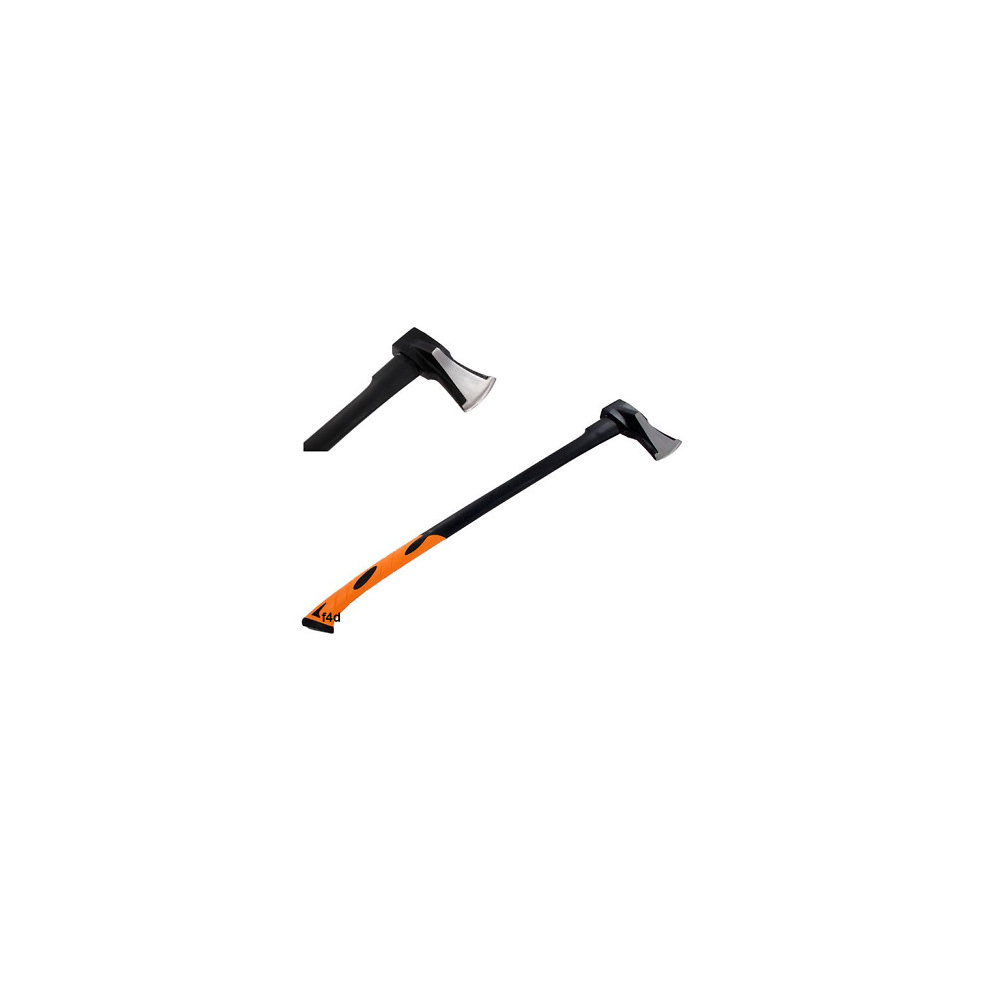 Heavy Duty 4lb 2000g Axe Fiberglass Handle 860mm Wood Log Chopper Cutter CT2534