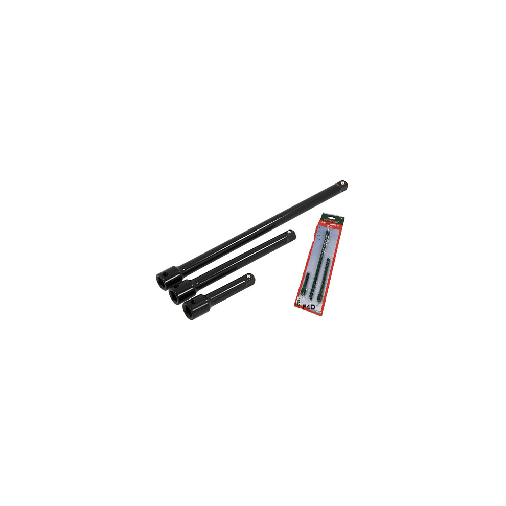 Heavy Duty 3Pc 3/8" Drive Impact Extension Bar Socket Set 75Mm 150Mm 250Mm 0923 5060028089239