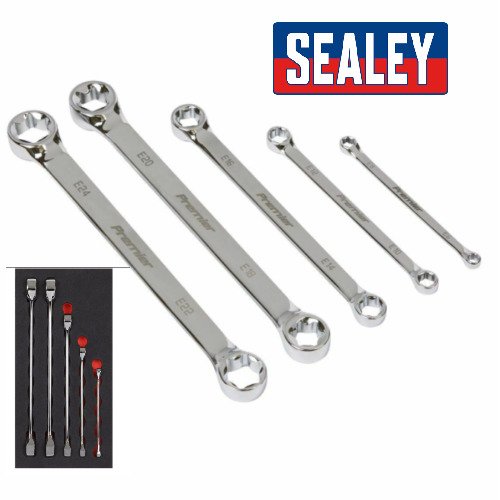 Sealey TRX-Star* Double End Spanner Set 5pc 2