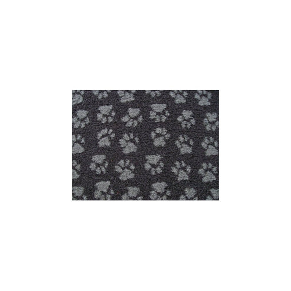 (100cm x 50cm) PnH Veterinary Bedding® NON SLIP Vet Bedding Whelping Fleece - CHARCOAL PAWS