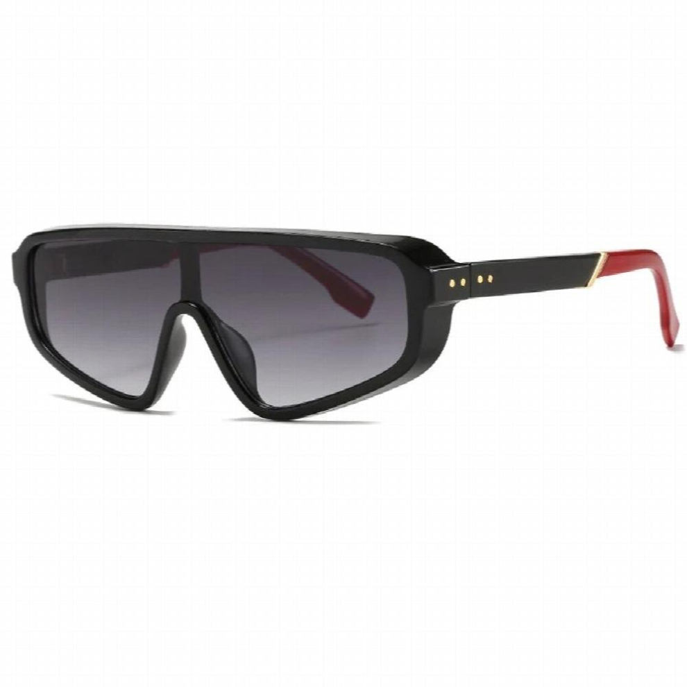 Vintage Punk Square Sunglasses Men Women One Piece Sunglasses Women Retro Brown Shades Glasses-image-OPC-PCRBCMH-NEW