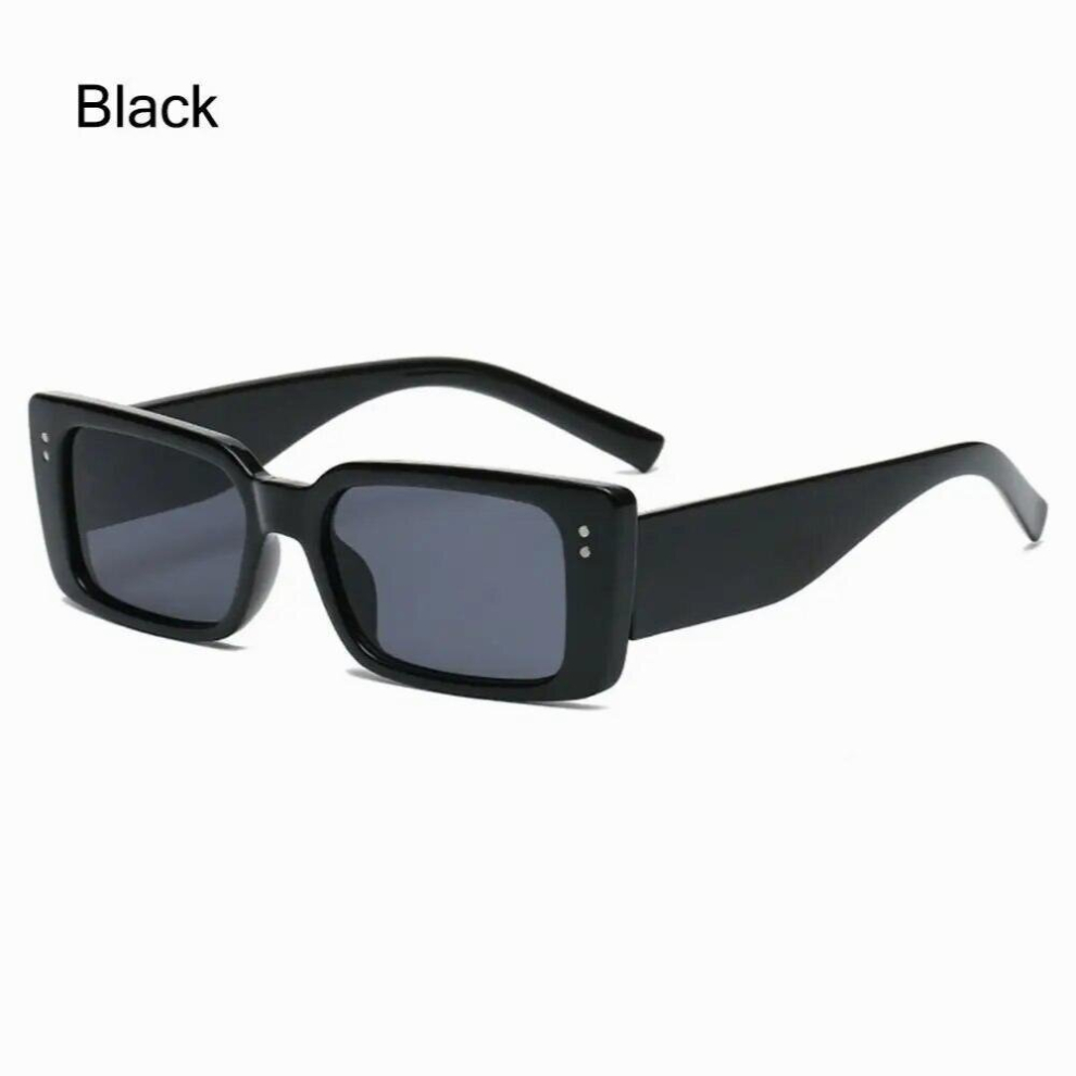 Ins Small Cat Eye Sunglasses Women Retro Gradient Shades UV400 Trending Men Punk Rivets Rectangle Sun Glasses-image-OPC-PCRBCRH-NEW