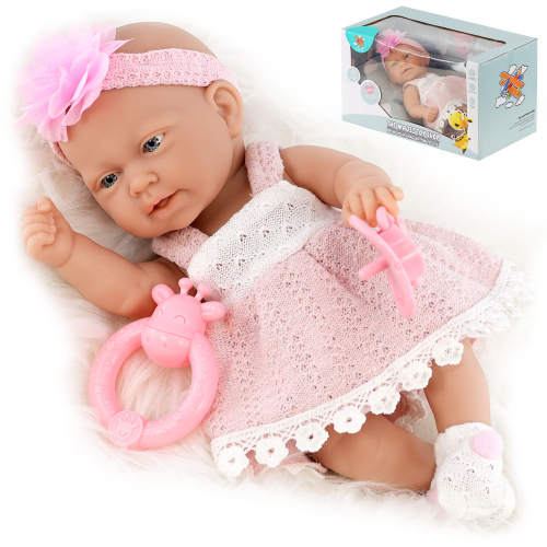 Baby Pink Bibi Baby Doll Toy With Dummy & Sounds by BiBi DollThe