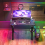(S(1m long)) RGB Gaming Desk Ergonomic Computer Table Black 1
