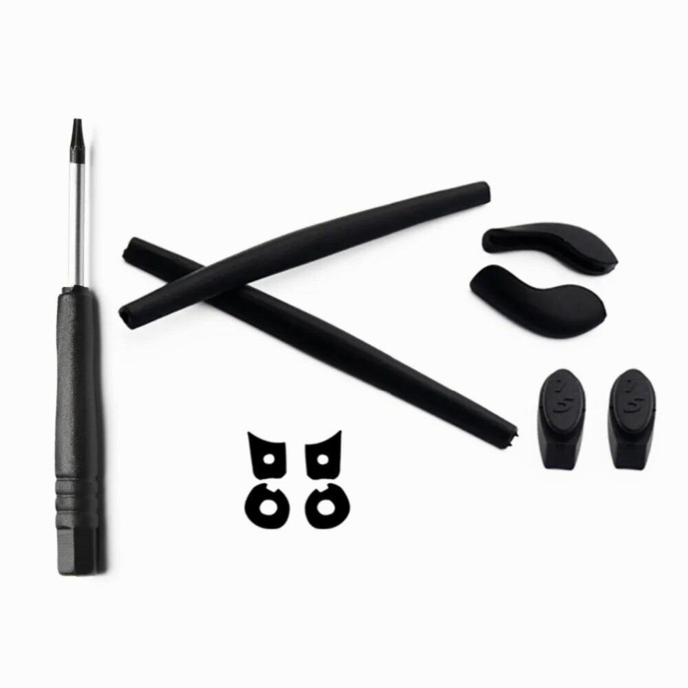 Millerswap Rubber Kit Temple Arm Ear Socks/Leg & Nose Pad Nose Holder & Screwdriver-T6 Set for-Oakley Juliet -