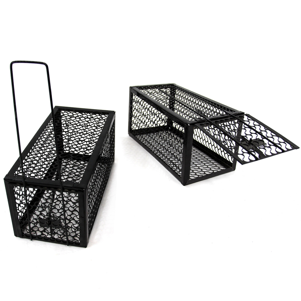 Metal Humane Rat Mouse Trap Vermin Rodent Cage 2pcs Traps Mice Pest