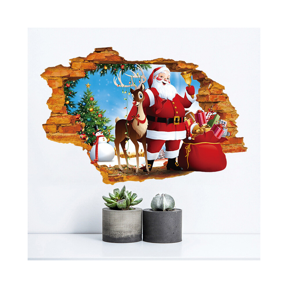 Christmas Wall Decals, Santa Claus Wall Sticker