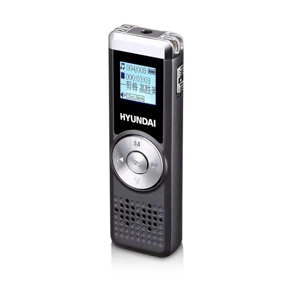 Hyundai HY- 209 Professional  Voice Recorder Audio Activated  PCM 1536K Recording HD Dual Microphones Dictaphone