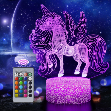 Unicorn Night Light for Kids Baby, Unicorn Toys Gifts, 16 Color Changing Unicorn Lights Lamp with Remote Control, Unicorn Bedroom Birthday Decoration