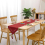 Red Linen Table Runner 32 x 180 cm,High Quality Table Runner,Plain Table Runner,Modern,Easy Care for Dining Table,Coffee Table,Restaurant,Decoration 5