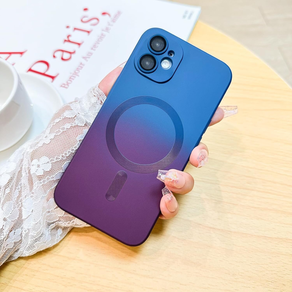 Iphone 12 Case [Compatible With Magsafe] Soft Tpu Bumper Anti-Drop Anti-Scratch Shockproof Full Camera Lens Protective Slim Multicolor Magnetic Cover 7770197798051