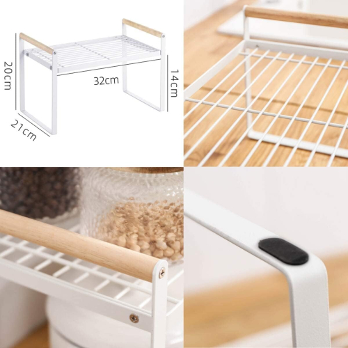 Kitchen Storage Rack, Cupboard Corner Organizers, 35x21x20cm Metal ...