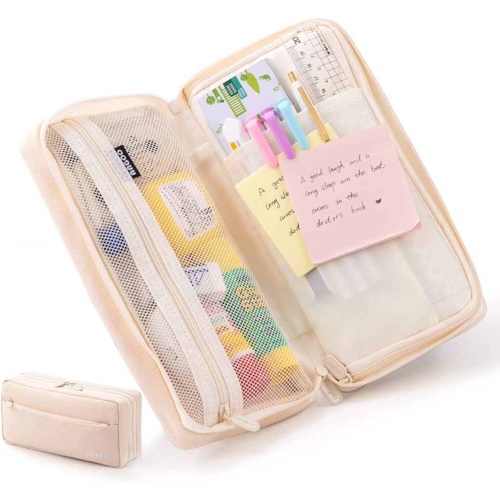Photos - Pen TIANFU Big Capacity Pencil Case Pencil Pouch School Supplies for College Students Office Simple Stationery Pencil Holder Bag Teen G
