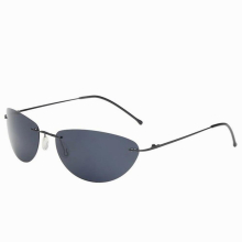 The Matrix Neo Style Polarized Sunglasses Titanium Men Driving Sun Glasses Rimless Ultralight
