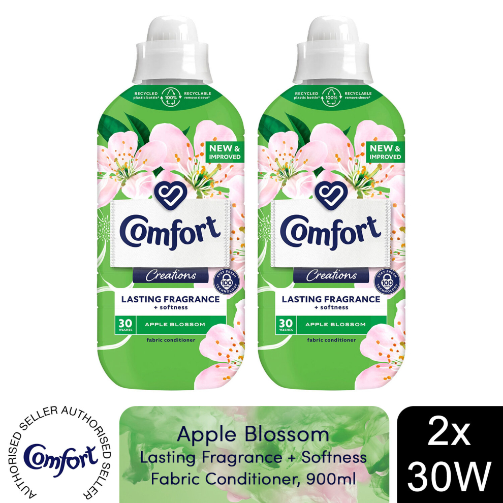 Comfort (Buy 2) Fabric Conditioner Apple Blossom 900Ml 30W