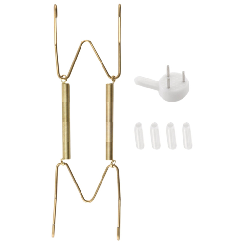 10 Pack Plate Hangers, 6 Inch Wall Plate Hangers and 10 Pack Wall Hooks, Compatible 5 To 7 Inch