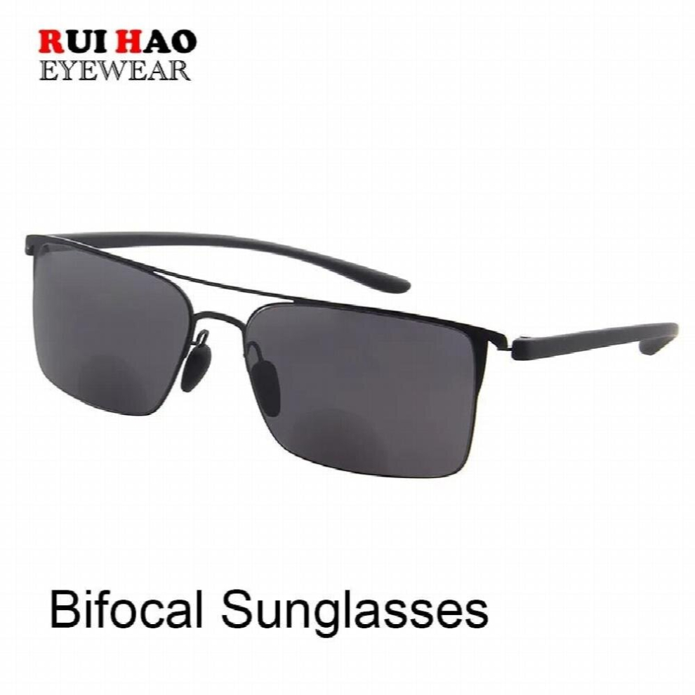 Bifocal Glasses Reading Presbyopia Eyeglasses Grey Bifocal Sunglasses Suitable for Outdoor Use R1901