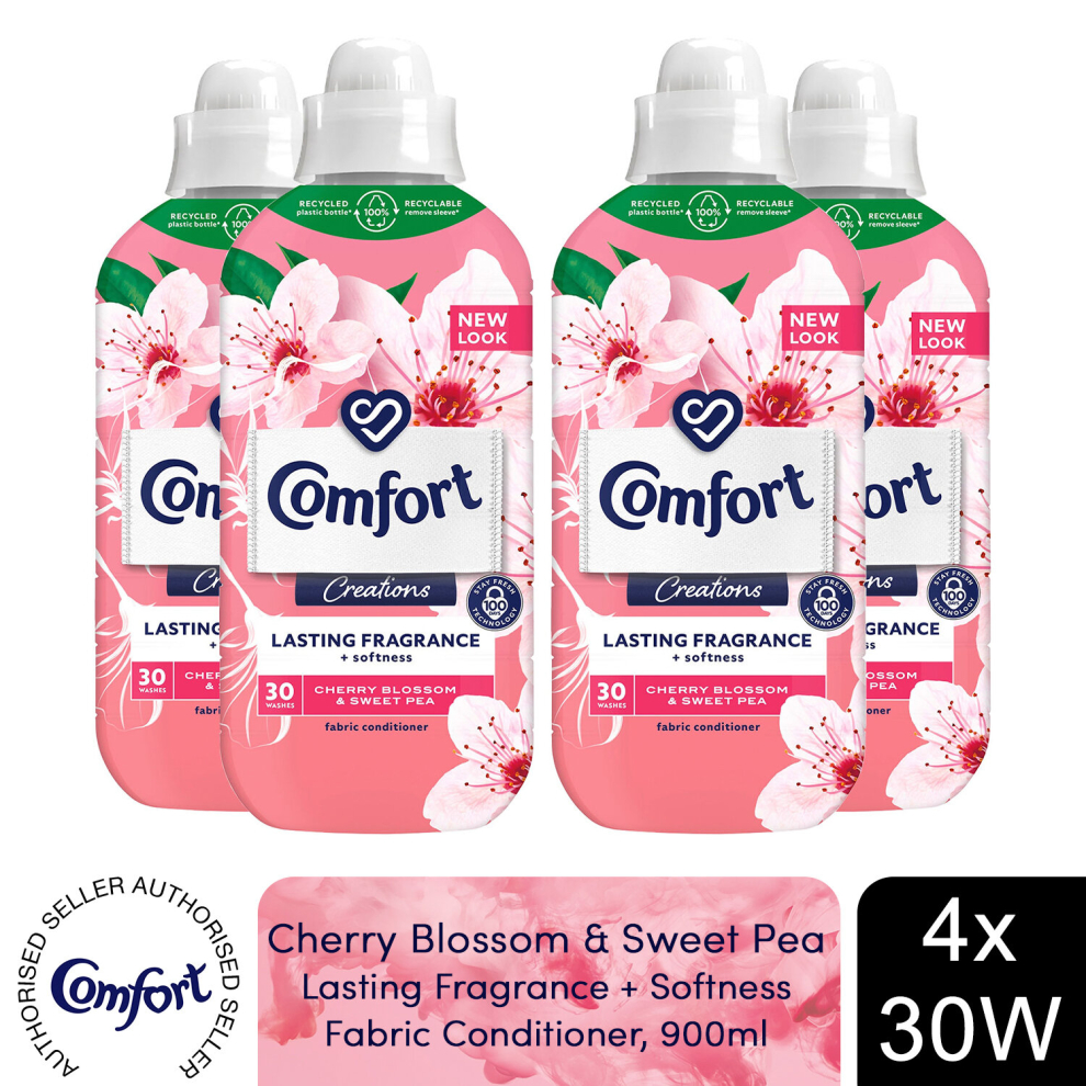 (Buy 4) Comfort Fabric Conditioner Cherry Blossom&SweetPea