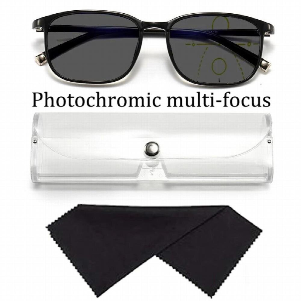 Multicoloured Smart Photochromic Multifocal Reading Glasses Unisex Anti-Blue Outdoor Shade The Sun Progressive Presbyopic Glasses 1.0-4.0