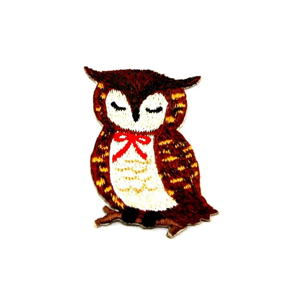Minerva Brown Patch Motif Owl - Each