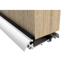 (Aluminium) Stormguard Slimline Door Bottom Threshold Weather Seal Level Access Mobility Compliant 15mm high Wind Water and Draught Proofing