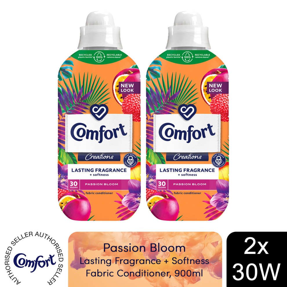 Comfort (Buy 2) Fabric Conditioner Passion Bloom 900Ml 30W