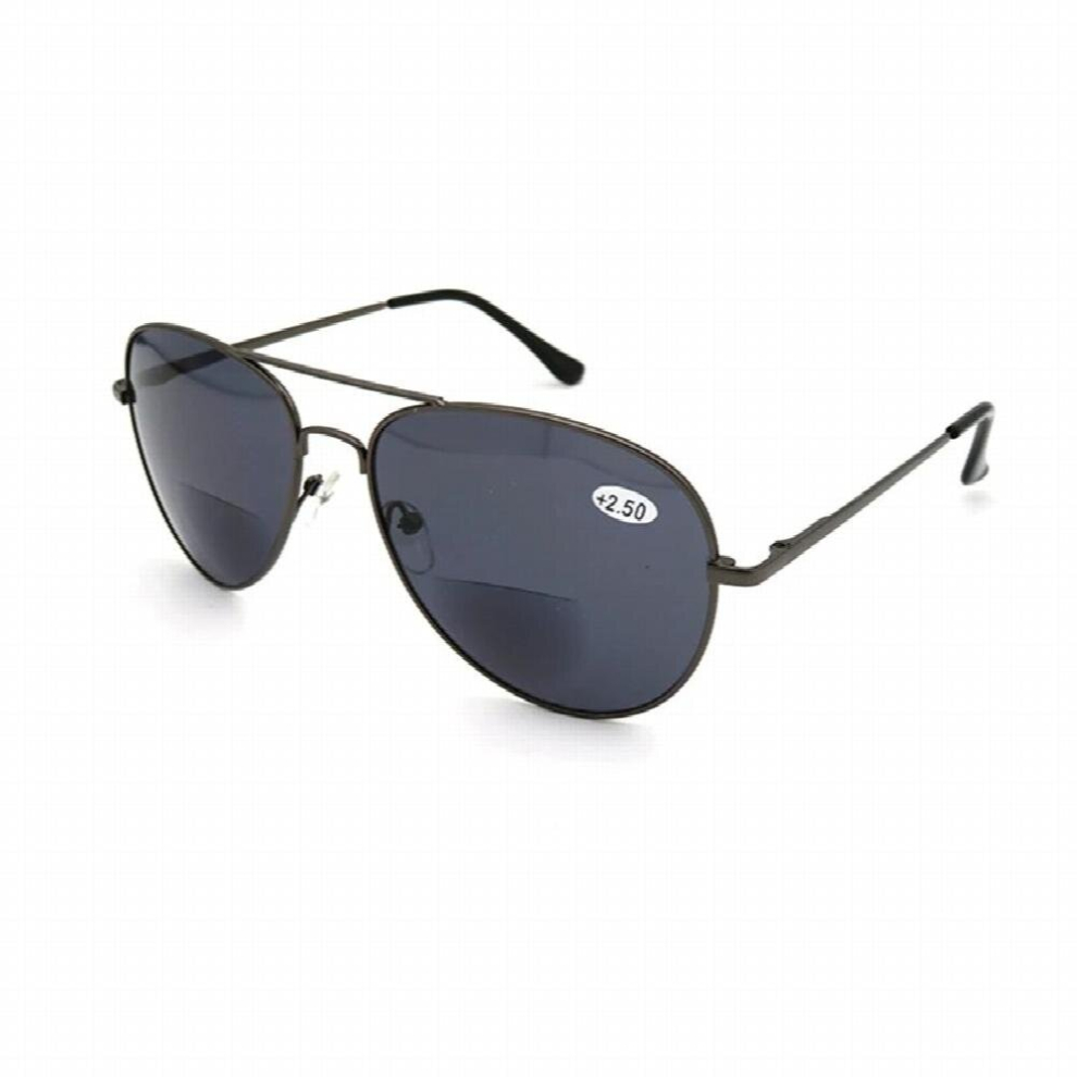 Multicoloured Pilot Bifocal Reading Sunglasses Magnifier For Women Men Look Near Far Presbyopia Spectacles For Driving Old Man Gift Eyeglasses