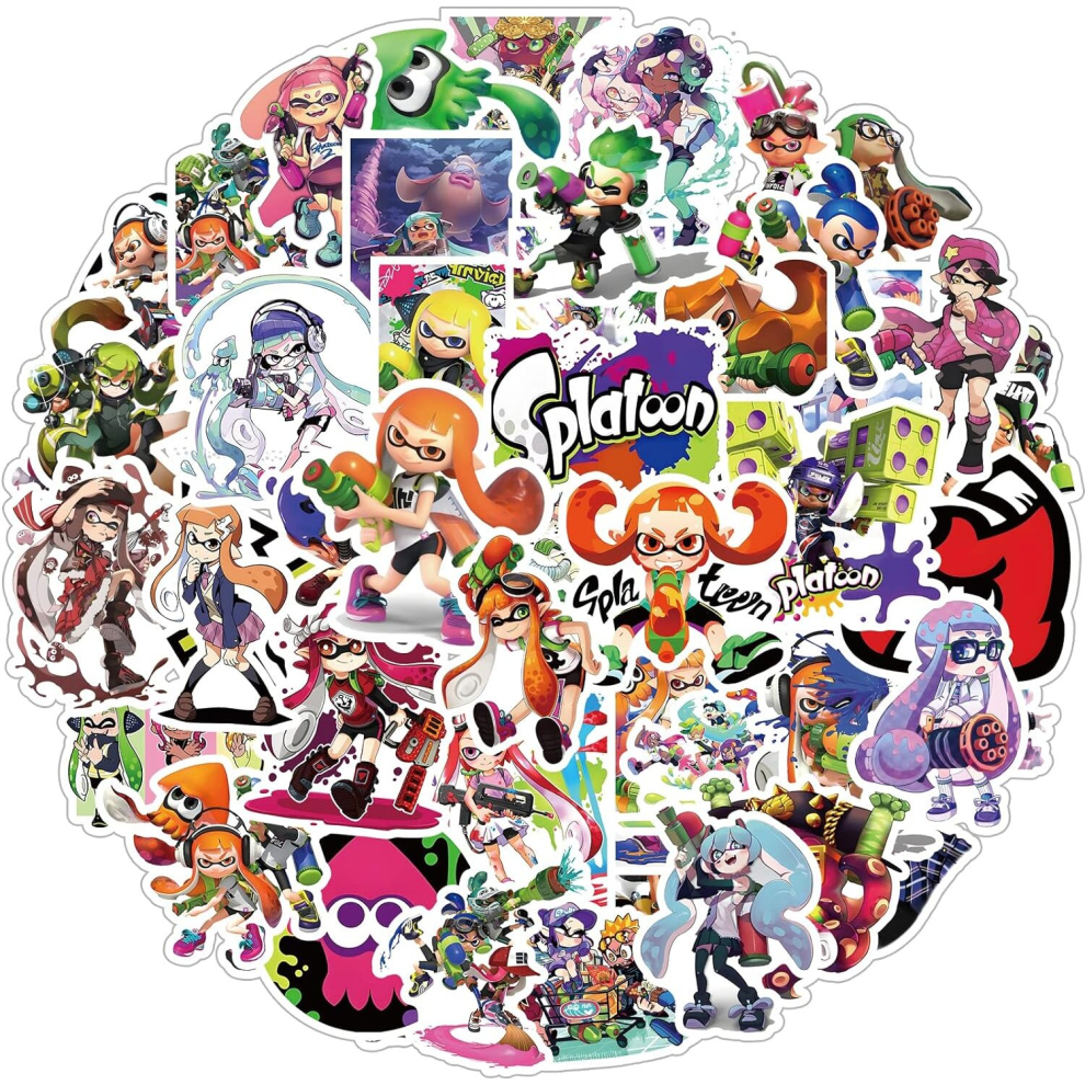 Vedio Game Stickers for Water Bottles, 50PCS/Pack Vinyl Waterproof Terror Horror Stickers for Laptop Bumper Skateboard Computer Phone Luggage