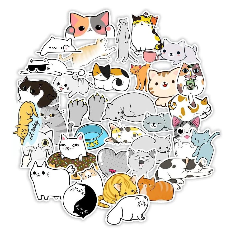 50 Pcs Vinyl Waterproof Sticker Pack for Water Bottle Laptop Guitar Skateboard Car Bike Motorcycle Hydro Flask Suitcase Luggage for Adults Teens