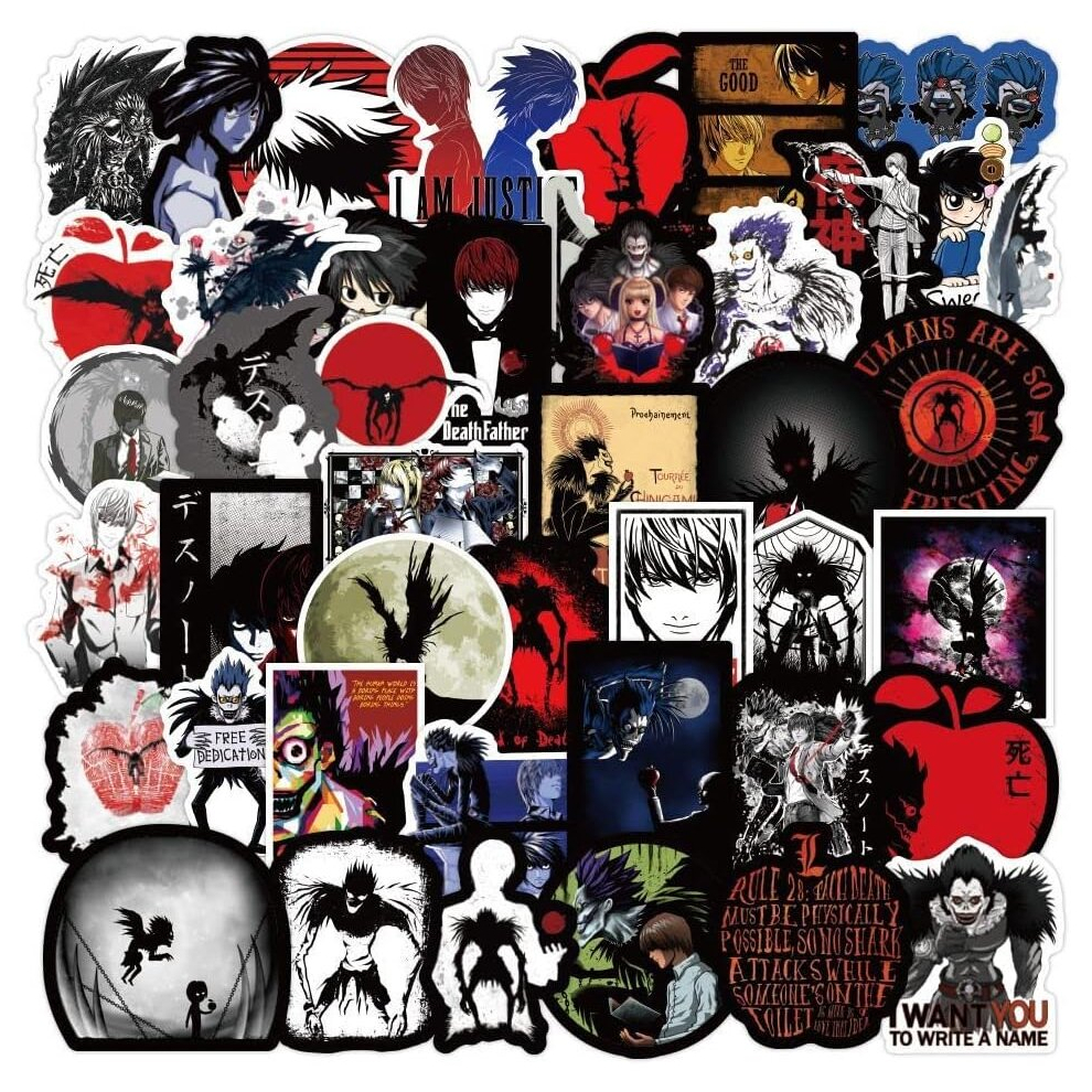 Tianci 50Pcs Anime Japanese Comic Stickers Waterproof Vinyl Stickers Cute Funny Stickers For Laptop Tablet Phone Hydroflasks Water Bottle Bike Luggage
