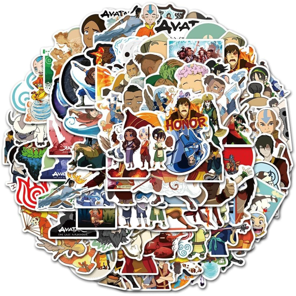 100pcs Anime Stickers for Water Bottles Laptop Car Bumper Phone Case Guitar Notebook,Waterproof Vinyl Anime Stickers for Kids Teens