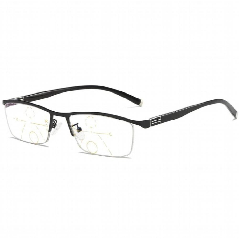 Multicoloured Photochromic Reading Glasses Men Half Rim Progressive Presbyopia Eyeglasses Sunglasses Discoloration Diopters Multifocal Glasses