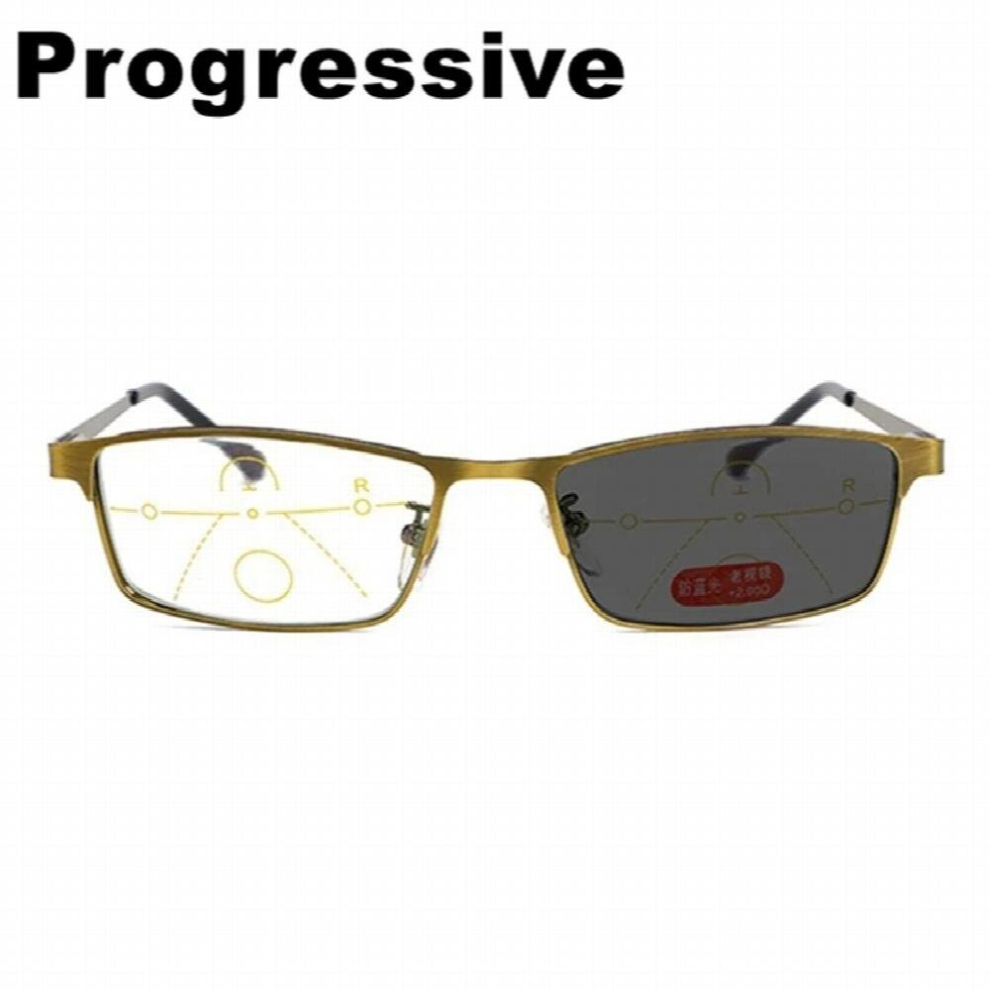 Multicoloured Sun Photochromic Reading Glasses Multifocal Progressive Presbyopia Glasses Men Women Eyeglasses Anti Light Eyewear Far Near